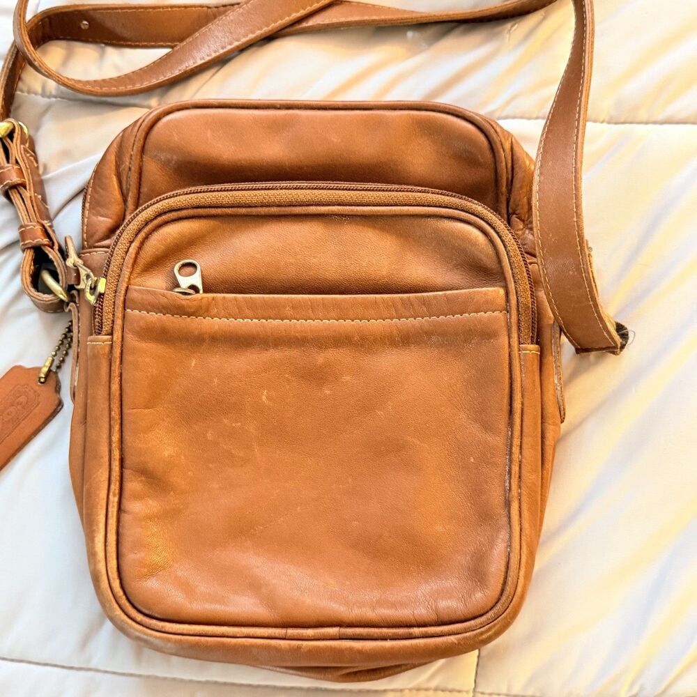 Coach International Travel Bag 0511 | British tan crossbody vintage bag - Picture 2 of 8